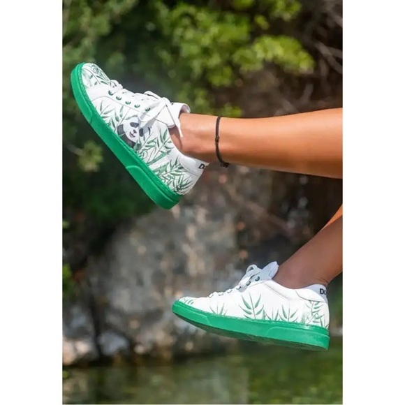 DOGO • Vegan Leather White Sneakers Bamboo Lover Panda Design - Picture 8 of 9